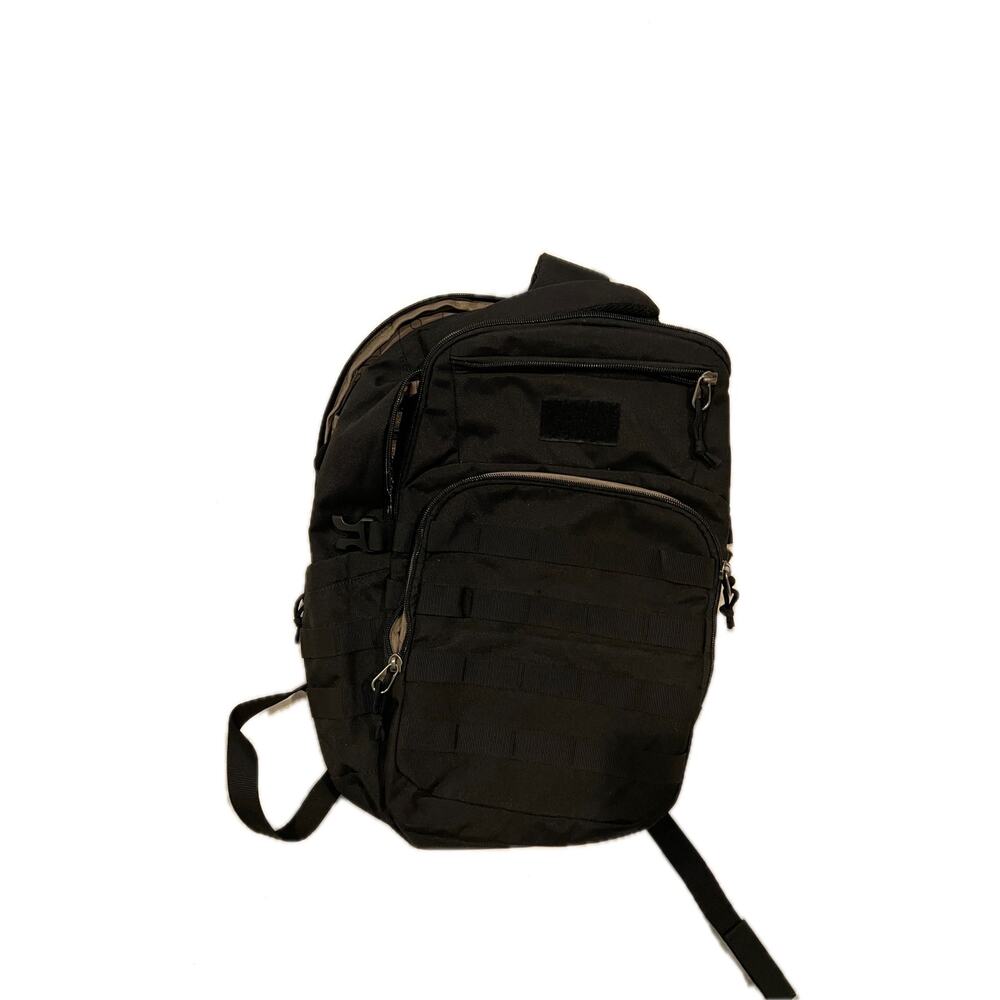 Black Tactical Like Black Computer Padded Backpack